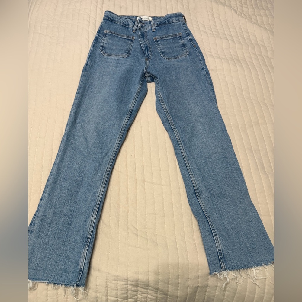 Zara Light Blue Flare Jeans Size 6